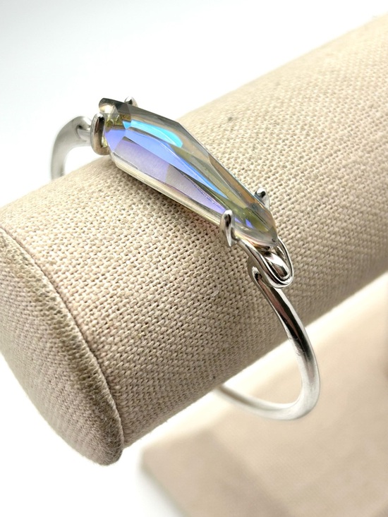 Kendra Scott Jewelry - Kendra Scott Nigel Dichroic Glass Silver Bangle Bracelet
